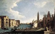 CANAL, Bernardo The Grand Canal with the Church of La Carita ff china oil painting artist